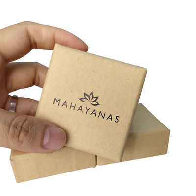 Schmuck-Slide offene Geschenkboxen Öko-freundliche recycelte Braune Kraftpapierboxen