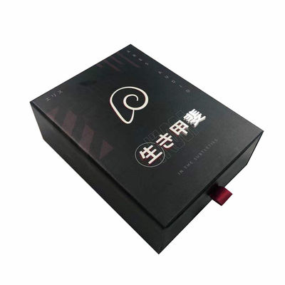 Matte schwarze Papier-Geschenk-Packung Box Custom für Schmuck Uhren Brille