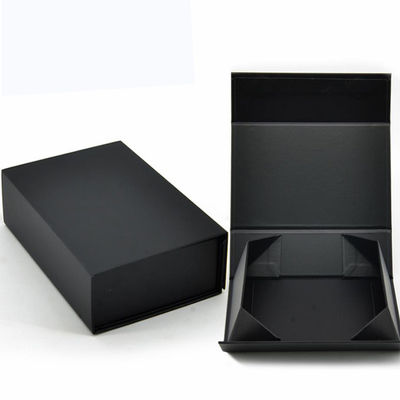 Verpackung Luxus schwarz Klapppapier Geschenkkasten mit Band