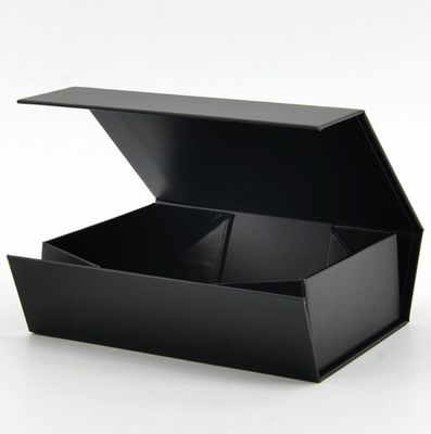 Verpackung Luxus schwarz Klapppapier Geschenkkasten mit Band