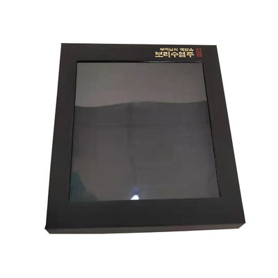 Kundenspezifische transparente Geschenkpapierverpackungskiste Kartonkarton mit Magnetdeckel