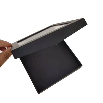 Kundenspezifische transparente Geschenkpapierverpackungskiste Kartonkarton mit Magnetdeckel