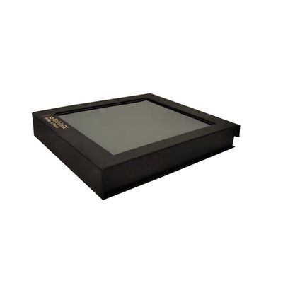 Kundenspezifische transparente Geschenkpapierverpackungskiste Kartonkarton mit Magnetdeckel
