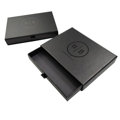 Luxuriöse schwarze Magnetversiegelung Geschenkbox mit Matte Finish und Pappe Material