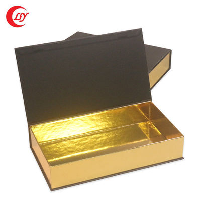 Goldverpackung Schwarzer roter Kaviar Zinnglas Geschenk-Set mit Kartonverpackung und Hülle