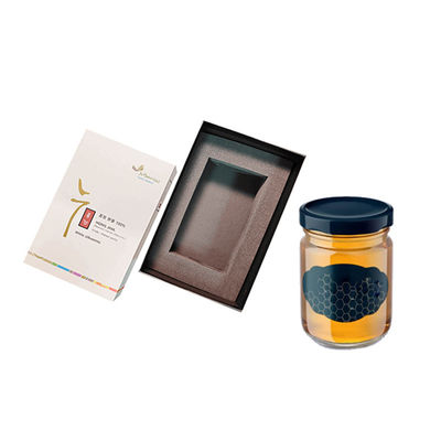 Karton Schwarz Matte Luxus Honig Verpackung Geschenk Set Personalisierte Größe Creme Jar Magnetische starre Kartonbox