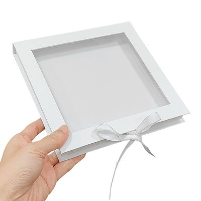Umweltfreundliche Magnet-Flap-Karton-Halsbandverpackung mit durchsichtigem Fenster