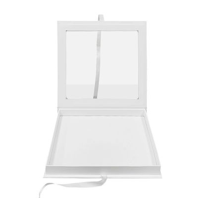 Umweltfreundliche Magnet-Flap-Karton-Halsbandverpackung mit durchsichtigem Fenster