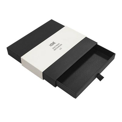 Schmuckpapier Schublade Verpackungskiste Schwarze Schiebebox Verpackungskisten Custom Logo