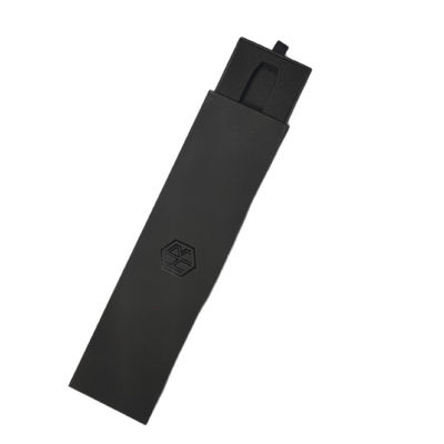 Tischgeschirr High-End Schwarze Textur Luxus-Box mit benutzerdefiniertem Logo und Silberfolie Stamping