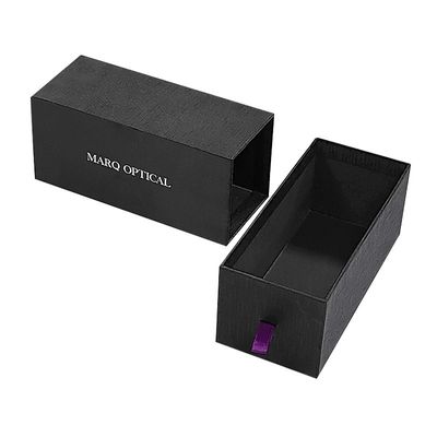 Custom Order Schlanke Papier-Karton Schublade Geschenkbox mit Schaumstoff-Einsatz und glänzende Lamination