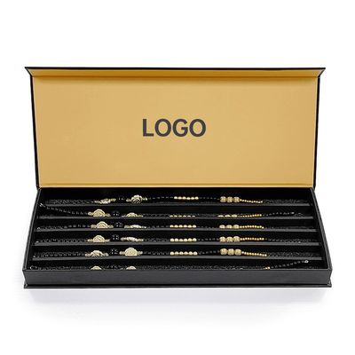 Starrleere gelbe Verpackung für Kunststoffbohnen Zauber-Tempel-Armbänder 6 Armbänder-Set