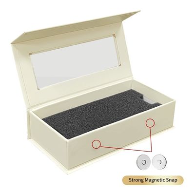 Matt Lamination Custom Juwel Hochzeitsring Verpackung Magnetboxen mit Einlagen