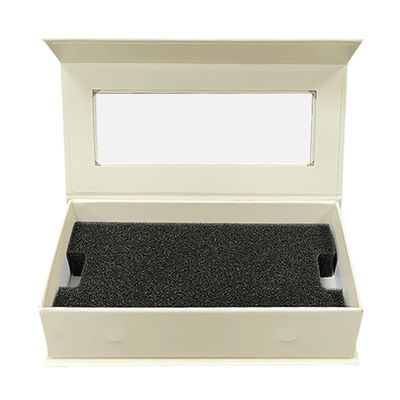 Matt Lamination Custom Juwel Hochzeitsring Verpackung Magnetboxen mit Einlagen