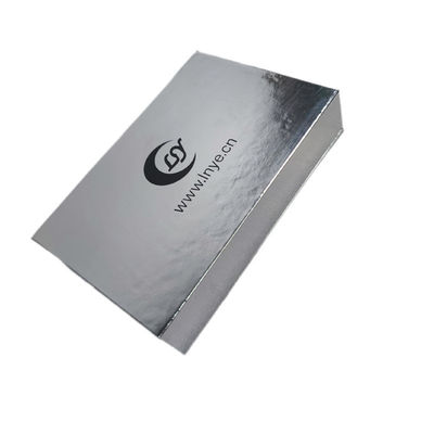 Pappe Elfenbein Weiß Silber Perle Magnetgeschenk-Box mit Logo Custom Packaging Druck