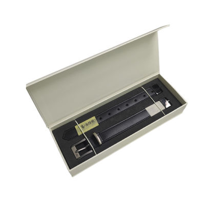 Einfache Elegante Custom Logo Druck Schwarze Uhr Gürtel Box Verpackung Papierbox