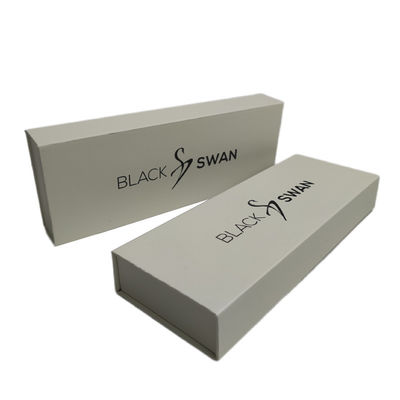 Einfache Elegante Custom Logo Druck Schwarze Uhr Gürtel Box Verpackung Papierbox