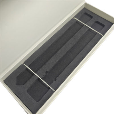 Einfache Elegante Custom Logo Druck Schwarze Uhr Gürtel Box Verpackung Papierbox