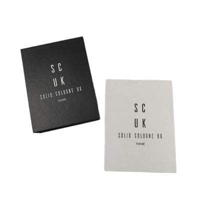 Custom Tin und Verpackungskiste für Luxus Schwarz-Weiß Solid Cologne für Männer Parfum