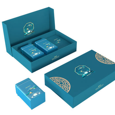 Tee Geschenk Set Verpackung Kaffeetasse Duftkerze Honig Magnetische Flip Open Geschenkbox