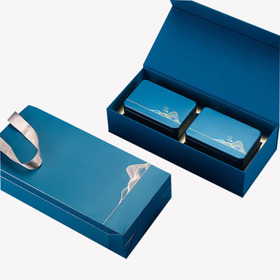 Tee Geschenk Set Verpackung Kaffeetasse Duftkerze Honig Magnetische Flip Open Geschenkbox