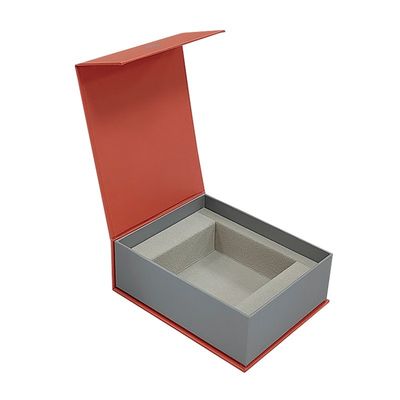 Handgefertigte, maßgeschneiderte, magnetische Buchform, Papier, starre Geschenkbox für die Verpackung von Uhrengurten