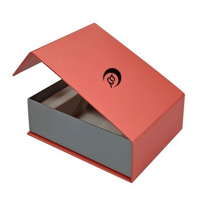 Handgefertigte, maßgeschneiderte, magnetische Buchform, Papier, starre Geschenkbox für die Verpackung von Uhrengurten