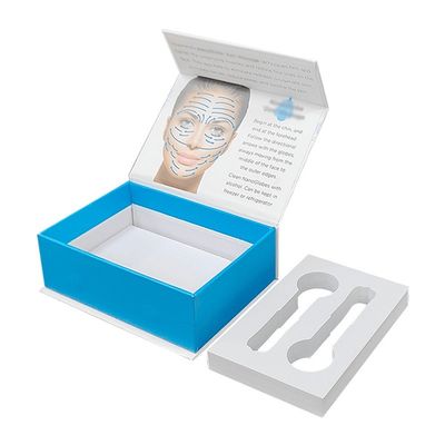 Flapbox Custom Luxus Magnetische Verpackung Hautpflege Produkt Schaum Magnetbox einfügen