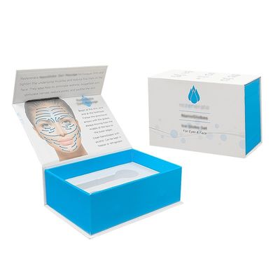 Flapbox Custom Luxus Magnetische Verpackung Hautpflege Produkt Schaum Magnetbox einfügen
