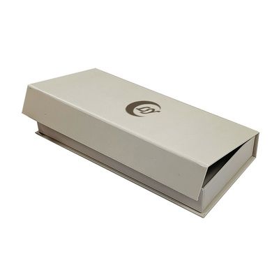 Weißes, stilvolles, magnetisches Verpackungsfach mit UV-Beschichtung, flip-magnetisches Geschenkfach für Aufkleber