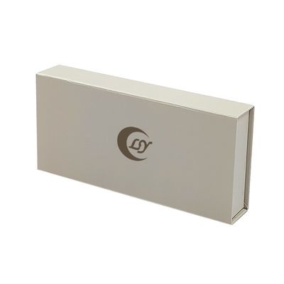 Weißes, stilvolles, magnetisches Verpackungsfach mit UV-Beschichtung, flip-magnetisches Geschenkfach für Aufkleber