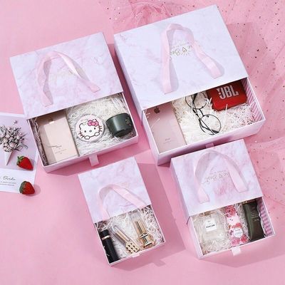Luxus starres Papier Kleine Schubladenbox Verpackung mit benutzerdefiniertem Logo und recycelbarem Material
