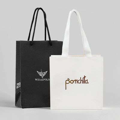 Zusammensetzbare, zusammenklappbare, recycelte Papiertaschen, Boutique-Papiertaschen mit Griff