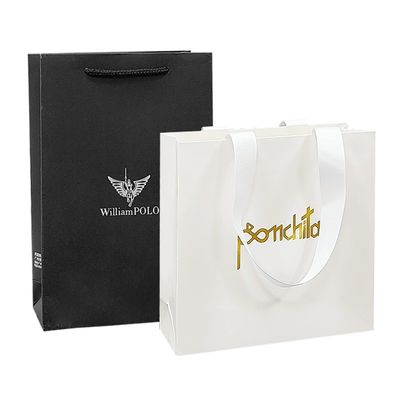 Zusammensetzbare, zusammenklappbare, recycelte Papiertaschen, Boutique-Papiertaschen mit Griff