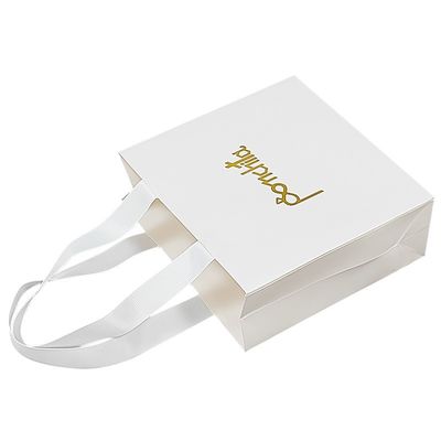 Zusammensetzbare, zusammenklappbare, recycelte Papiertaschen, Boutique-Papiertaschen mit Griff