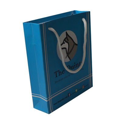 Recycelbare Kraftpapier-Tote-Tasche Heißfolie / UV / Lack Weihnachtsgeschenk-Wrap-Taschen