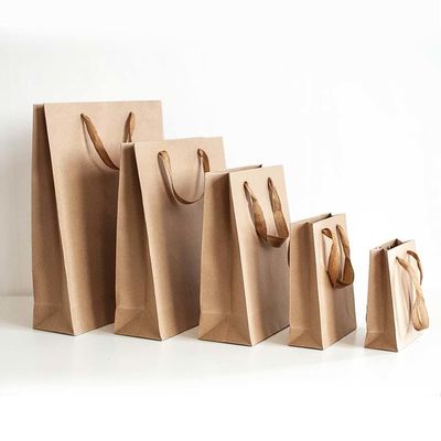 CMYK/PANTONE-Druck Customized Kraftpapier Euro Tote Einkaufsgutschale für Kleidung