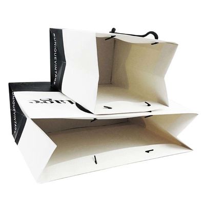 OEM angepasste Designs Luxus Matte Geschenk Kaufpapiertasche mit Logo für Kleidung Schuhen