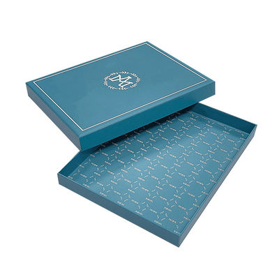 Eigenes Logo Karton abnehmbare Deckel 2 Stück starre Kisten kundenspezifische dünne Verpackungskiste mit Logo für T-Shirt Kleidung
