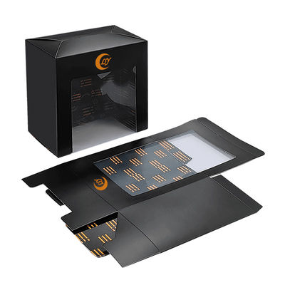 Papier Hut Verpackung Baseball Cap Fenster Geschenkbox mit klarem PVC Fenster für Baseball Cap