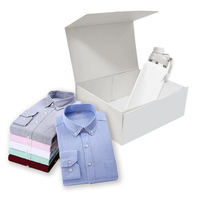 Custom Folding Flip Paper Box mit Druckschnitten Oberseite Automatisches Schloss Unten Anzeigepapierbox Weiße Umkehrklappschachtel Endverpackungskiste