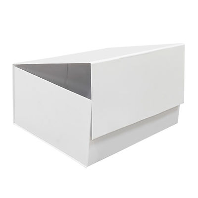 Custom Folding Flip Paper Box mit Druckschnitten Oberseite Automatisches Schloss Unten Anzeigepapierbox Weiße Umkehrklappschachtel Endverpackungskiste
