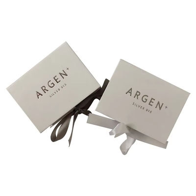 Custom-Halsband Schmuck Karton-Luxus-Geschenk-Box Verpackung mit Band Premium-magnetische Geschenk-Box