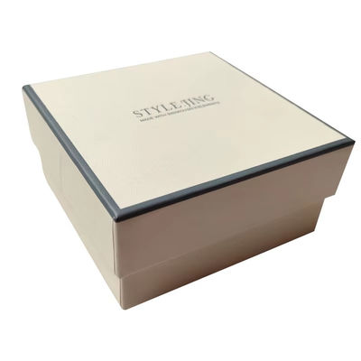 Schmuckverpackungskisten für Schmuck auf Maß Deckel und Boden starre Zwei-Piece-Papier-Verpackungskiste Halskette Ring-Box für Handwerk