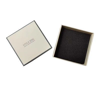 Schmuckverpackungskisten für Schmuck auf Maß Deckel und Boden starre Zwei-Piece-Papier-Verpackungskiste Halskette Ring-Box für Handwerk