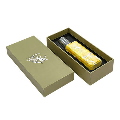 Custom Logo Kleines Gold Luxus Deckel und Basis Parfümflasche Steifkarton Papier Geschenkbox