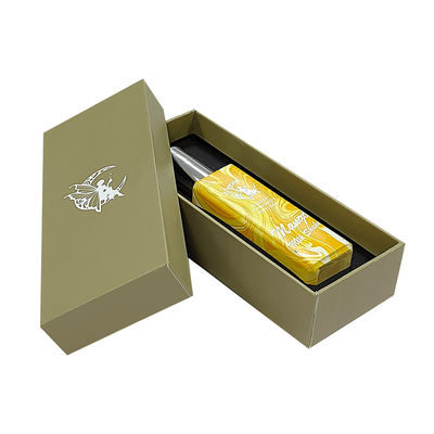 Custom Logo Kleines Gold Luxus Deckel und Basis Parfümflasche Steifkarton Papier Geschenkbox