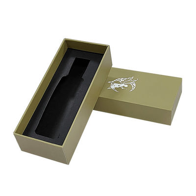Custom Logo Kleines Gold Luxus Deckel und Basis Parfümflasche Steifkarton Papier Geschenkbox