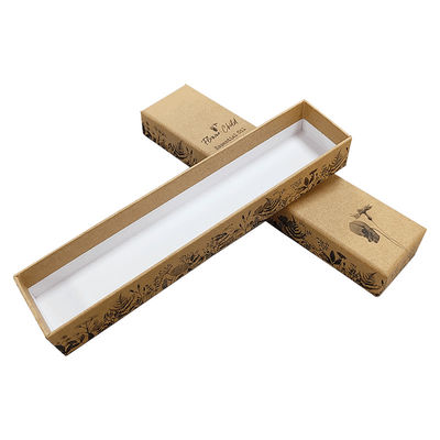 Papier Luxus Design Handwerk Elfenbein Papier Deckel und Basis Karton Schmuck Verpackung Geschenkbox mit Schaumstoff