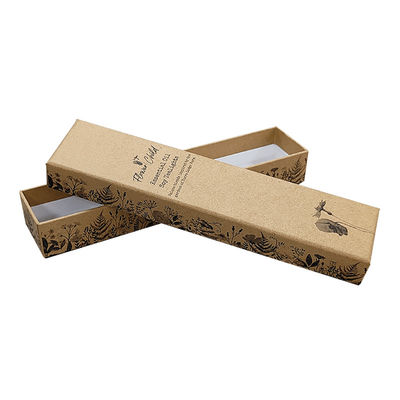 Papier Luxus Design Handwerk Elfenbein Papier Deckel und Basis Karton Schmuck Verpackung Geschenkbox mit Schaumstoff